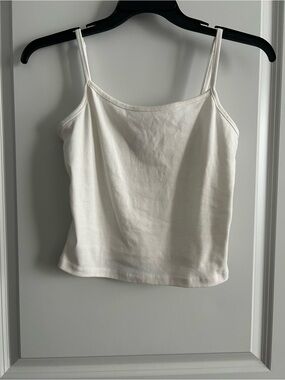 Women's White Spaghetti Strap Camisole Tank